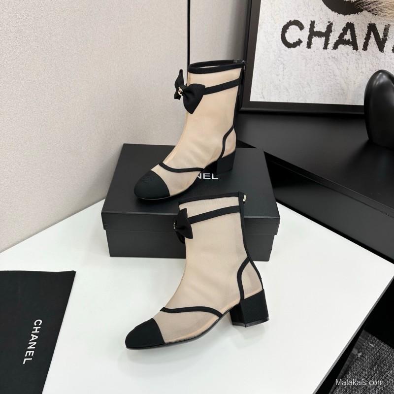 Chanel Classic Bow Ankle Boots - LY00