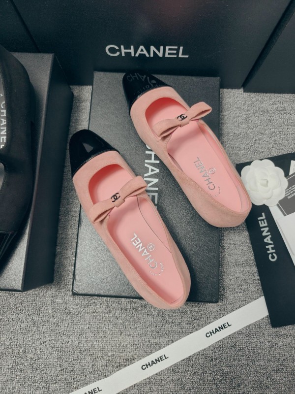 Chanel Classic Slingback Bow Flats - LY00290