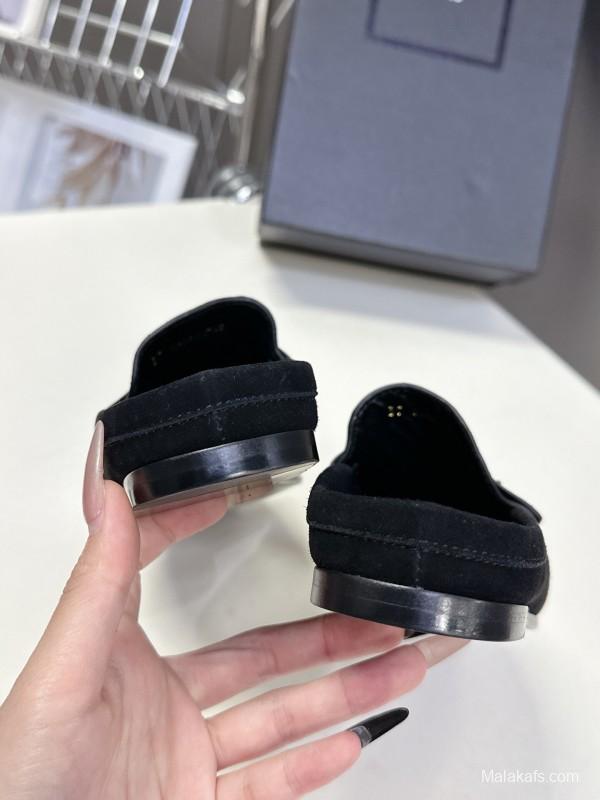 Saint Laurent Classic Loafer Mule Flats - KFY00320