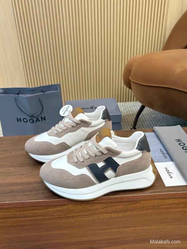 Hogan H-STRIPES Series Couple Thick Sole Dad Shoes Airship Shoes Casual Sports Shoes - AS00350