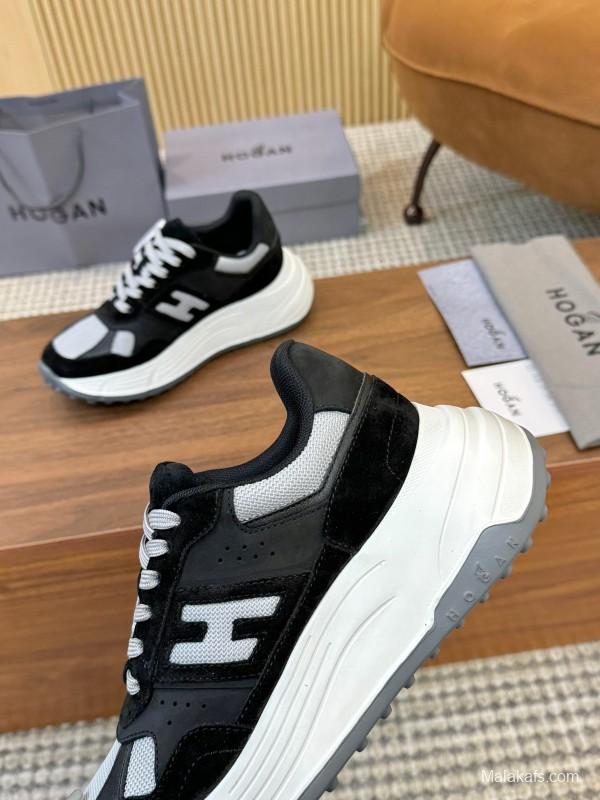 Hogan H-STRIPES Series Couple Thick Sole Dad Shoes Casual Sneakers - LY00370/LY00380