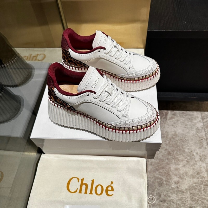 Chloe 2025/SS Hand-Stitched Mark Line Casual Shoes - LY00350