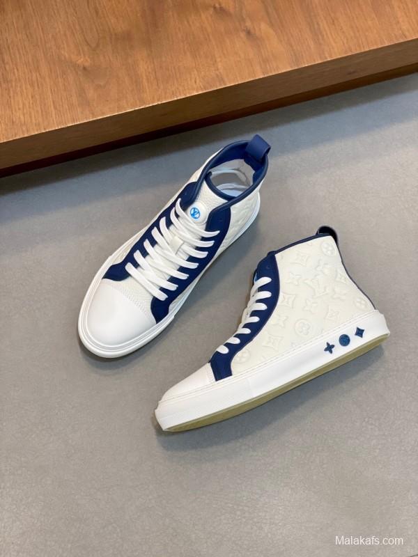 Adidas Originals Casual Sports Boots with High-End Leather Construction - KFY00460