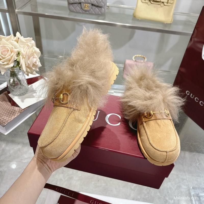 GG Wool Fashion Snow Boots with Merino Wool Lining - KFY00290