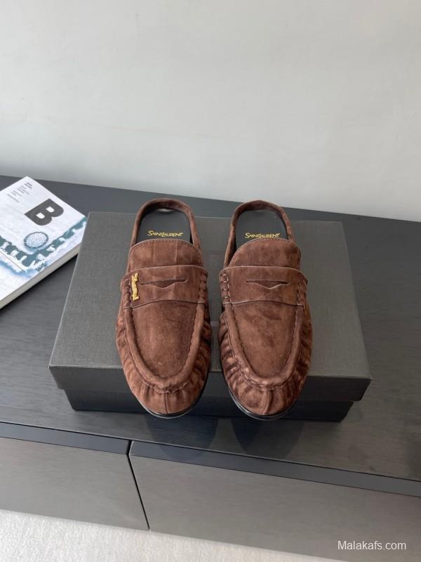 Saint Laurent Classic Loafer Mule Flats - KFY00320
