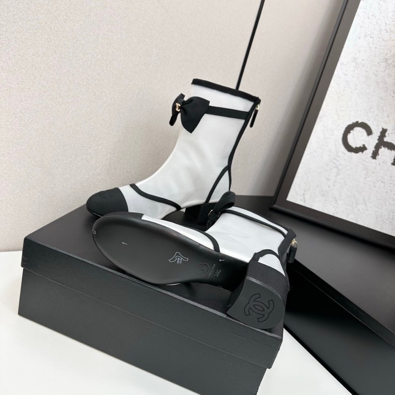Chanel 2025 SS Classic Bow Ankle Boots - LY00