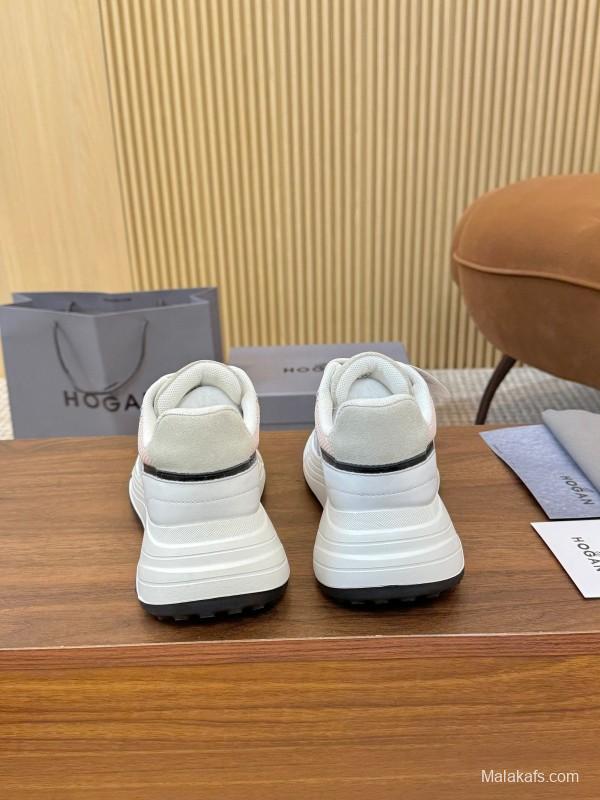 Hogan H-STRIPES Series Couple Thick Sole Dad Shoes Casual Sneakers - LY00370/LY00380