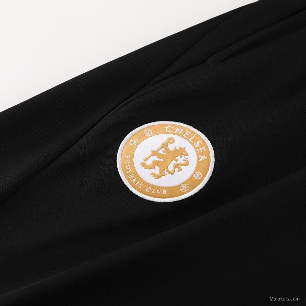 25/26 Chelsea Black Half Zipper Jacket+Long Pants