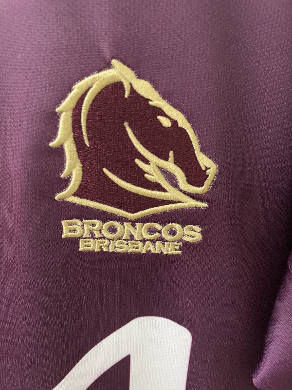 25/26 Brisbane Broncos  Maroon with Gold Stripes and 2025 Premiers Commemorative Champion Jersey
