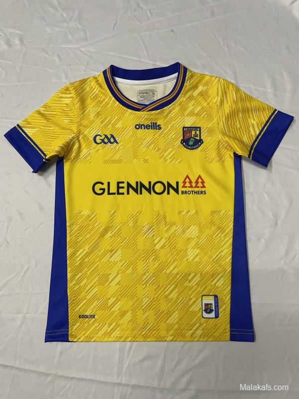 25/26 Kids Roscommon GAA Yellow and Blue Away Jersey