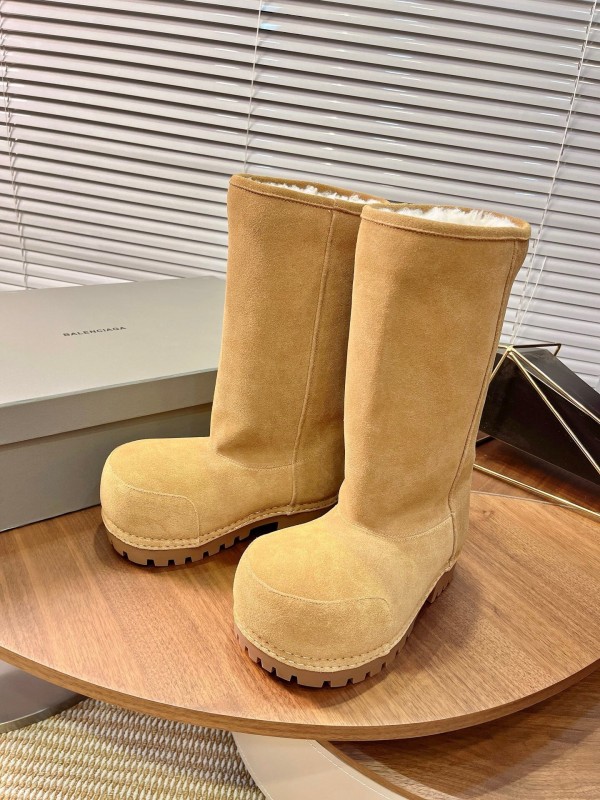 Balenciaga 2025 SS New Big Head High Heel Snow Boots - 2025SSBHB