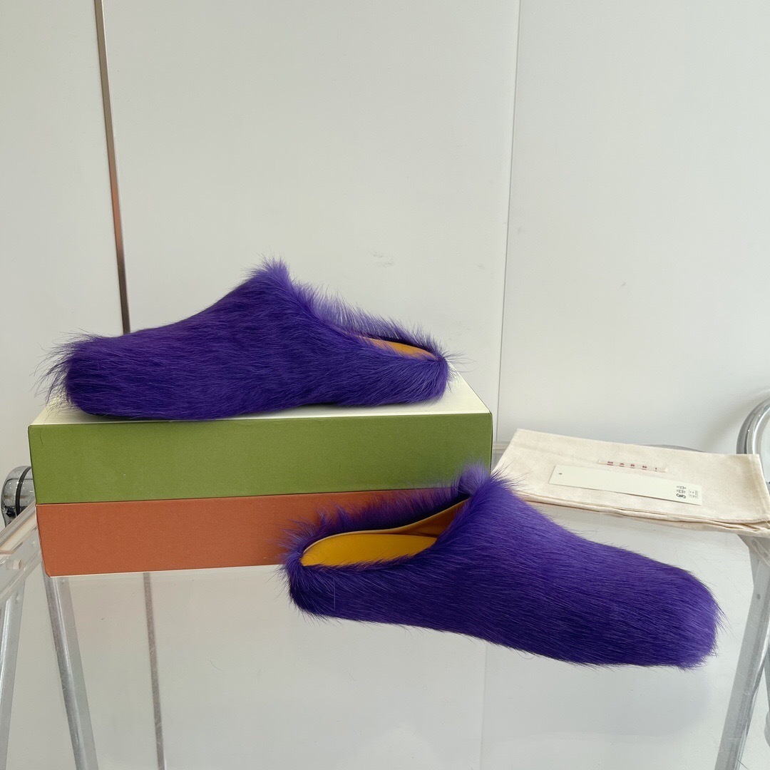 Marni 2025/SS Pony Hair Loafer Shoes - LY00