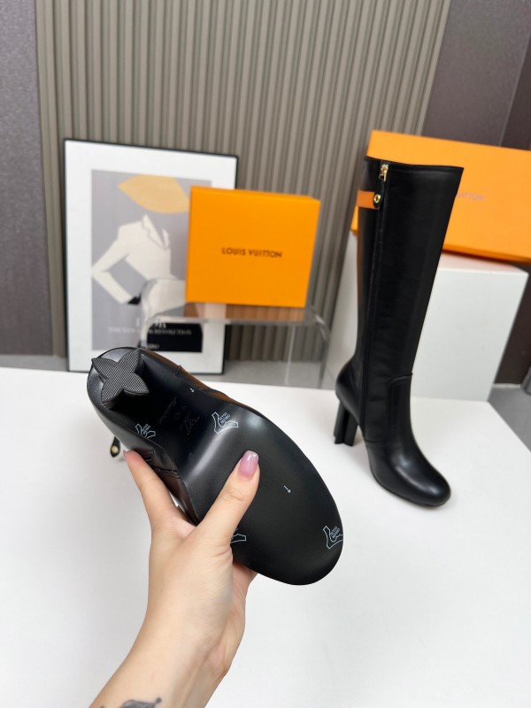 Louis Vuitton 2025/SS Autumn Winter Collection Fashion Star Shine Three-Color Patchwork High Heel Shoes - LY00420