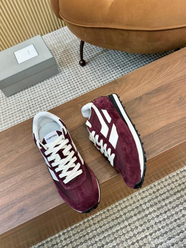 TOM FORD 2025 SS Fashion Casual Shoes with Classic Color Blocking and Imported Leather Insole - AS00350