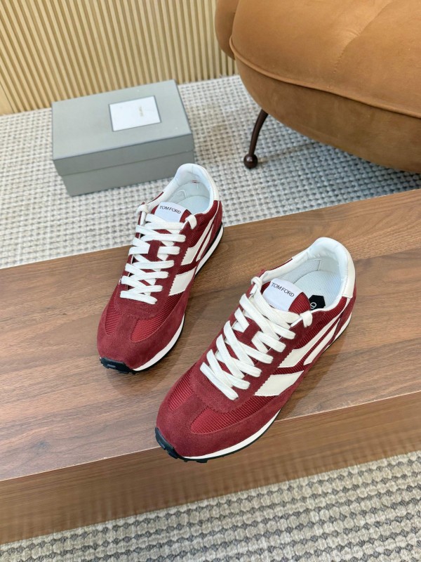 TOM FORD 2025 SS Fashion Casual Shoes with Classic Color Blocking and Cushioned Insole - AS00350