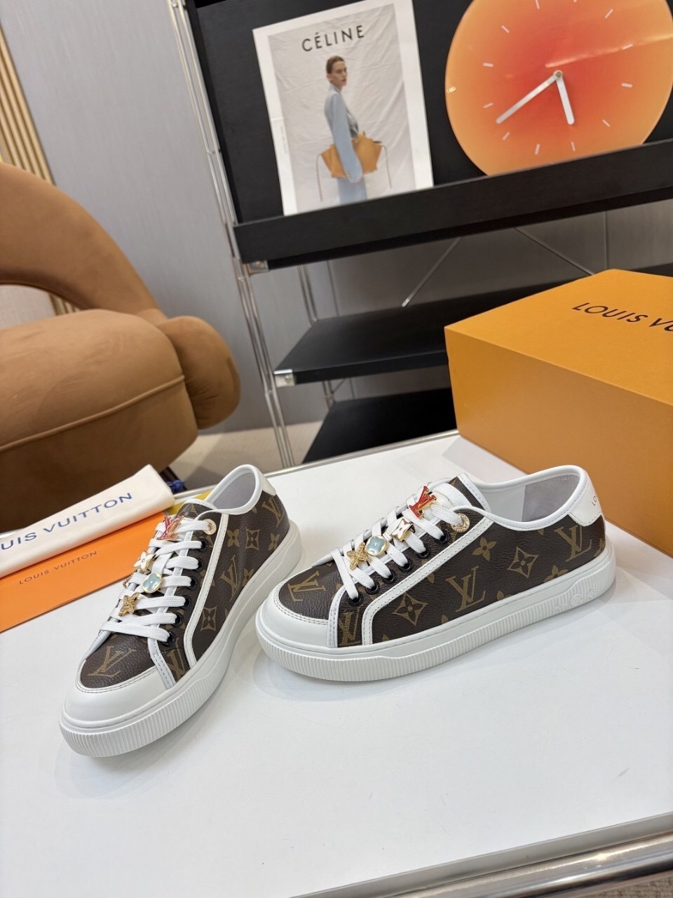 Louis Vuitton Lagoon Series Denim Sneakers with Buckle - AS00300