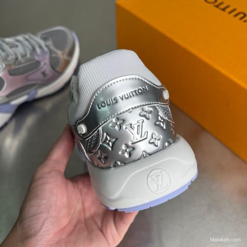 L v Olympia Round Toe Lace-Up Low Top Casual Lifestyle Shoes - YC