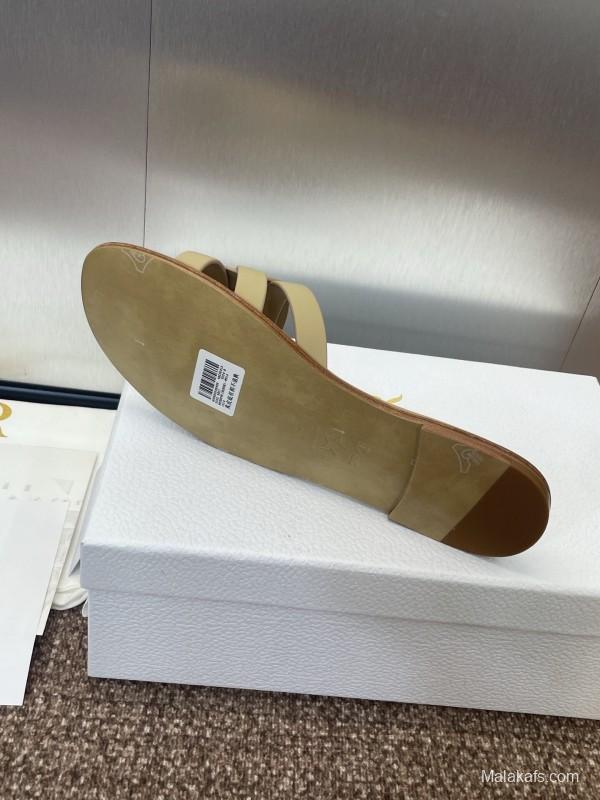 Dior D-Club Jelly Color Hollow Layered Cross Strap Women's Sandals - KFY00280