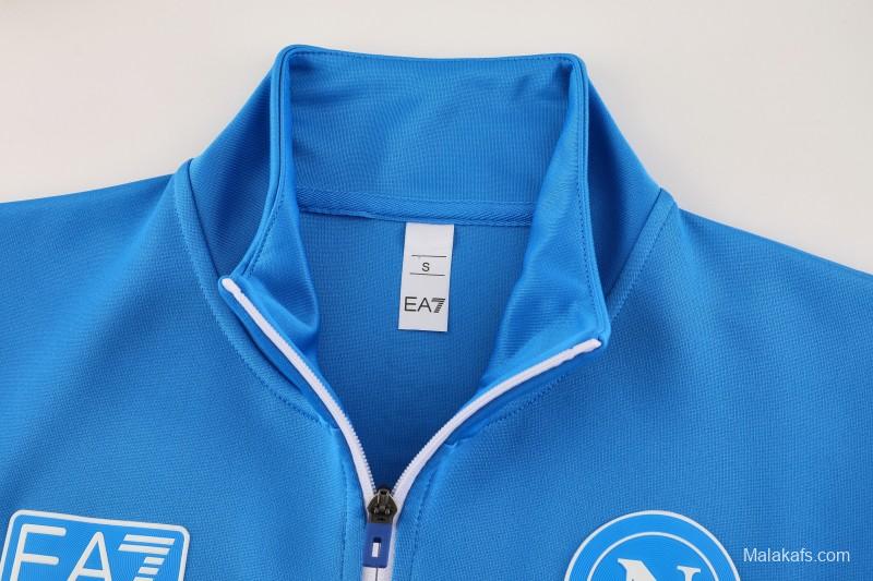 25/26 Napoli Blue/Black Full Zipper Jacket+Long Pants