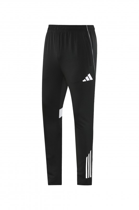 25/26  Adidas Black Full zipper Jacket Tracksuit+ long pants