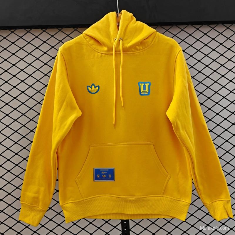 25/26 Tigres UANL Embroidered Logo Hoodie 9 Colors