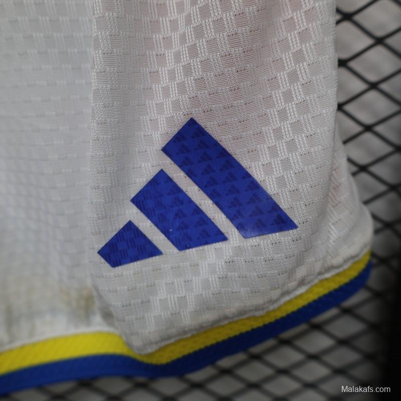 2026 Player Version Colombia White with Red Side Stripes Shorts