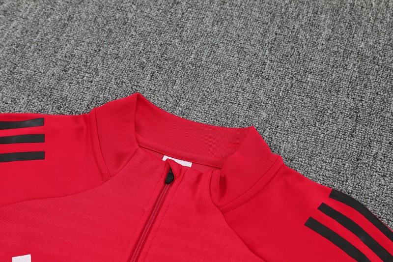 25/26 River Plate Red Half Zipper Jacket Tracksuit + Black Long Pants