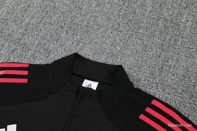 25/26 River Plate Black Half Zipper Jacket Tracksuit + Long Pants