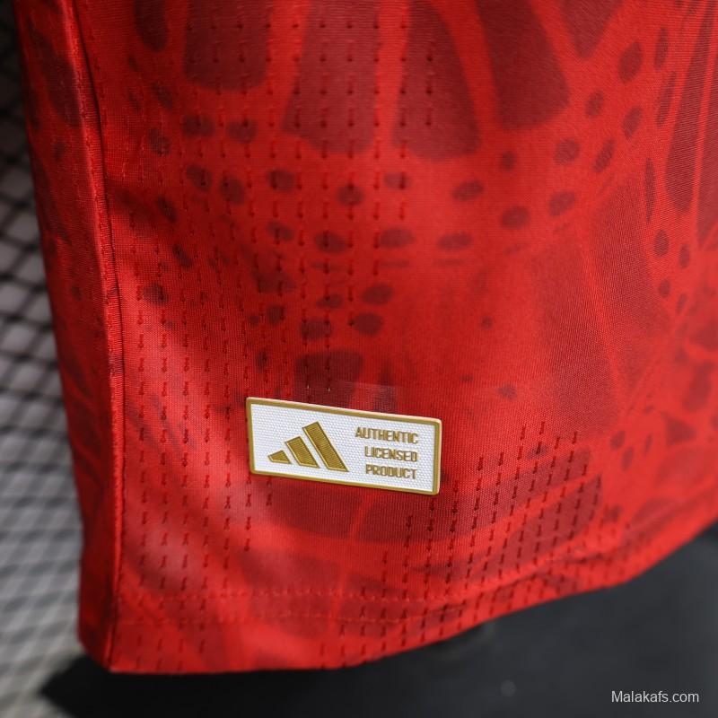 Player Version 2026 Colombia Red & Yellow Away Jersey