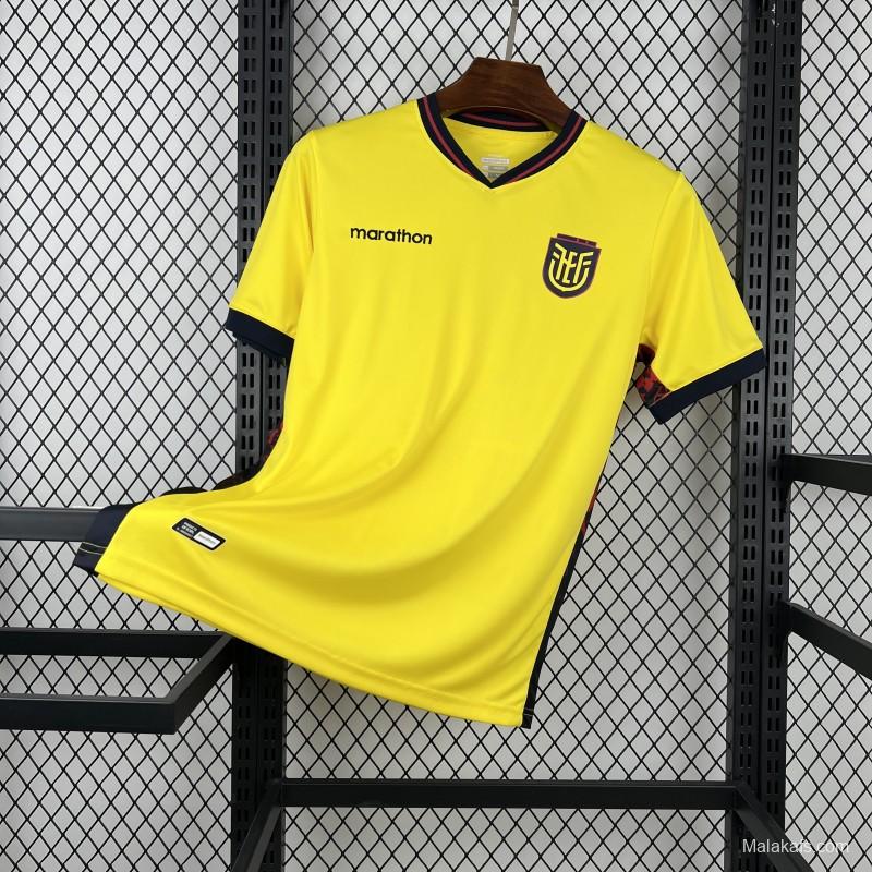 2026 Mens Ecuador World Cup Home Jersey