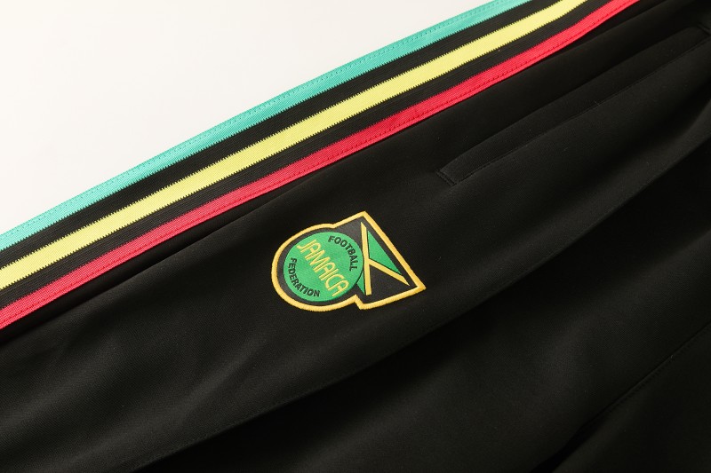 2026/27 Jamaica  Black  Full Zipper Jacket Tracksuit + Long Pants