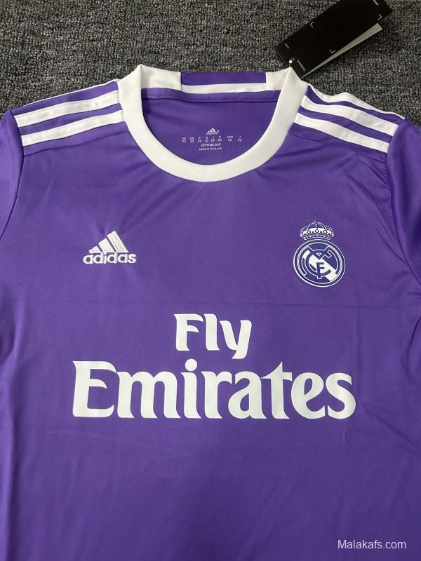 Retro Kids 16/17 Real Madrid Away Long Sleeve Jersey