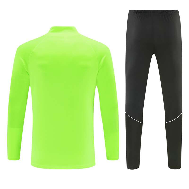 26/27 Atlético Madrid Third Fluorescent Green Half Zipper Jacket Tracksuit + Long Pants