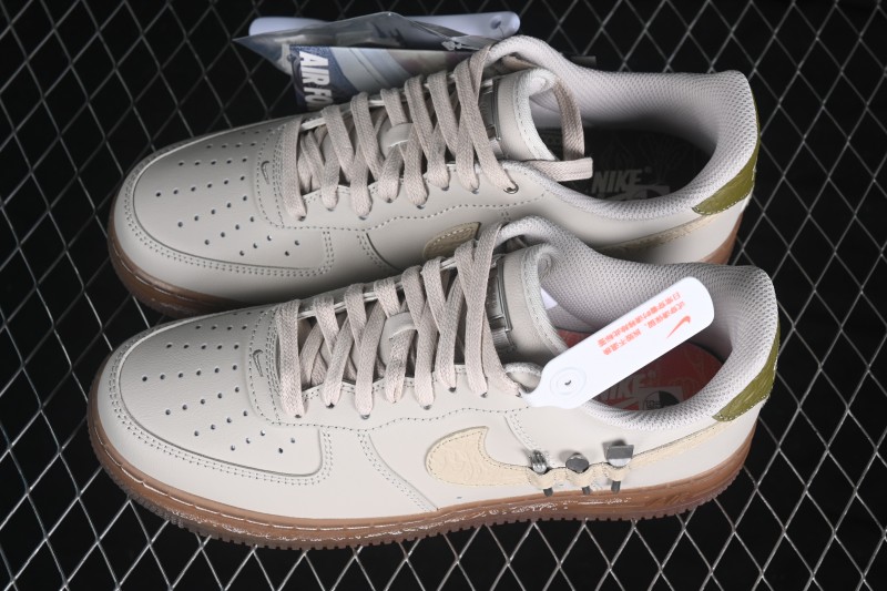 Nike Air Force 1 '07 Low Basketball Lifestyle Shoes with Full-Length Air Cushion - IO7688-921