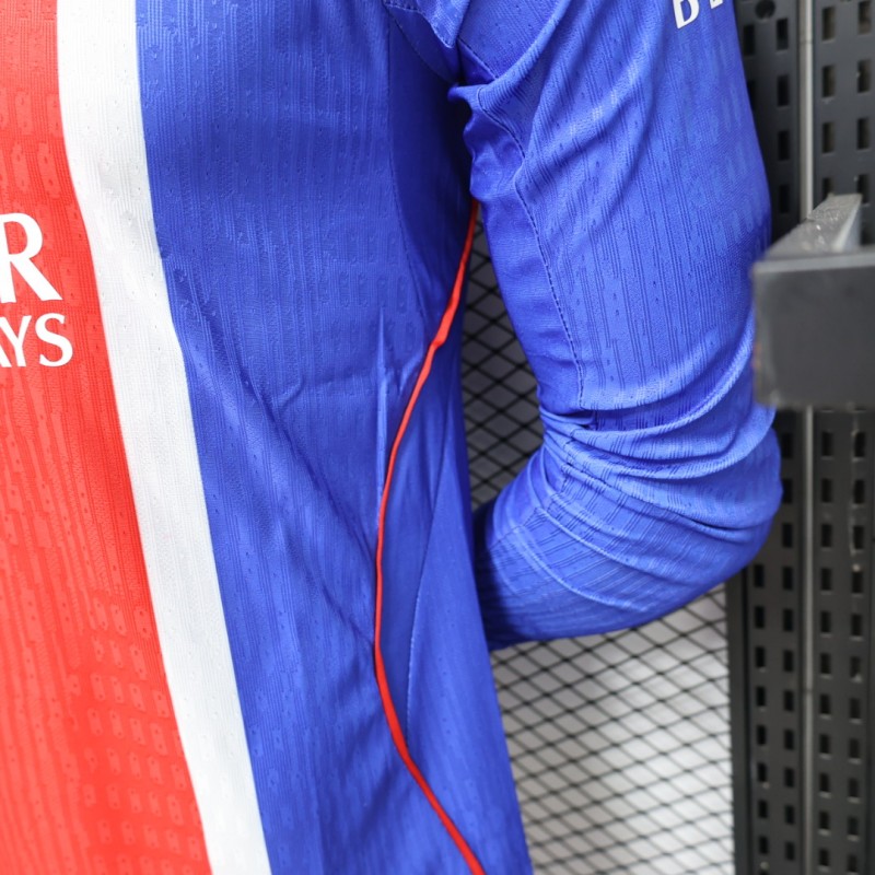 Player Version 26/27 PSG Blue & Red Stripe Long Sleeve Home Jersey