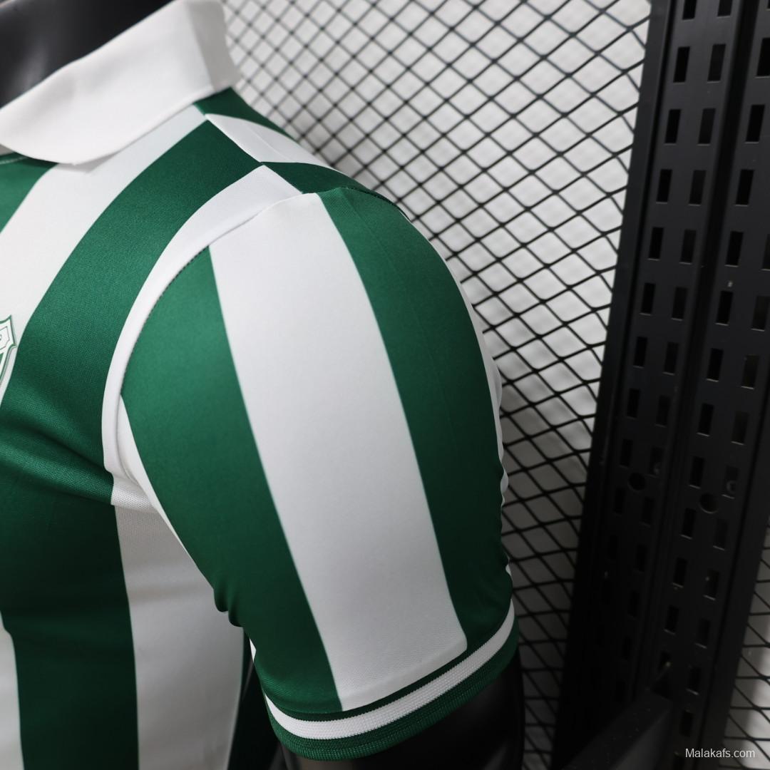Player Version  26/27 Al Ittihad  Green & White Stripe Special Edition Jersey