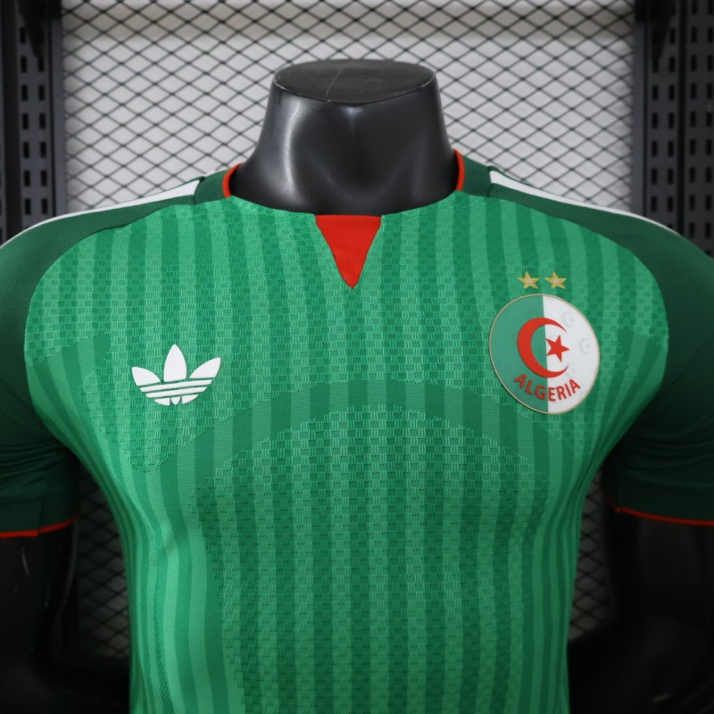 Player Version 26/27  Algeria Green Stripe V-Neck Special Edition Jersey