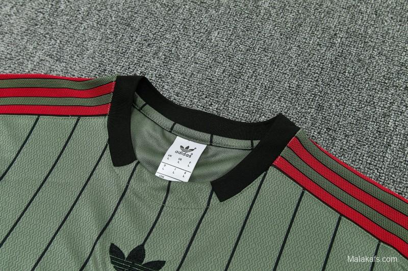 26/27 Bayern Dark Green Short Sleeve Tracksuit + Long Pants