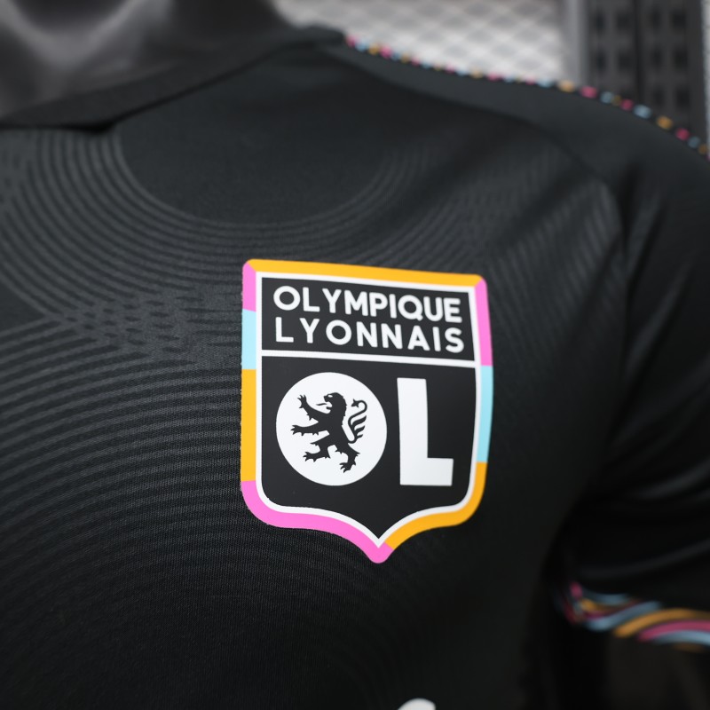 Player Version 26/27 Olympique Lyonnais Away Black Jersey
