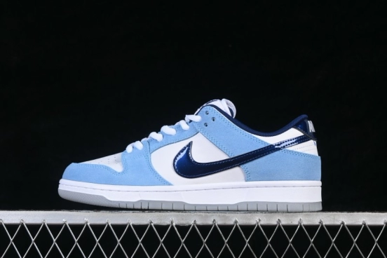 Nike SB Dunk Low Ocean Blue Premium Custom Low-Top Skateboarding Shoes - BP0508-038