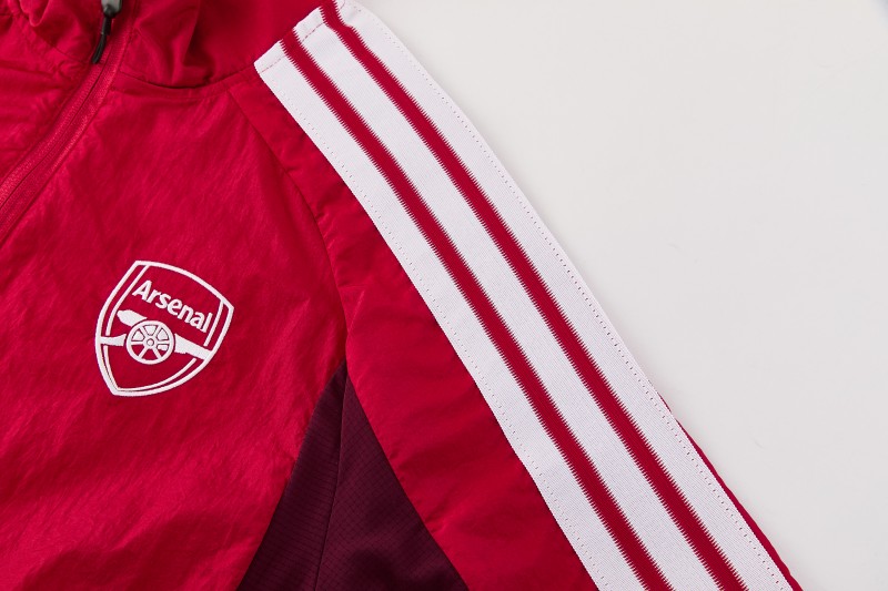 26/27 Arsenal FC Red  Full Zipper Windbreaker Jacket