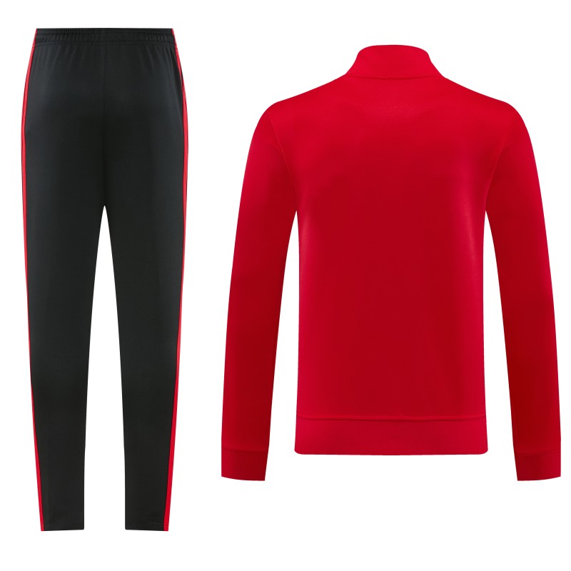 26/27 Manchester United Red Full Zipper Jacket Tracksuit + Long Pants