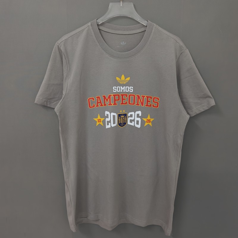 26/27 Spain Black Champions T-Shirt