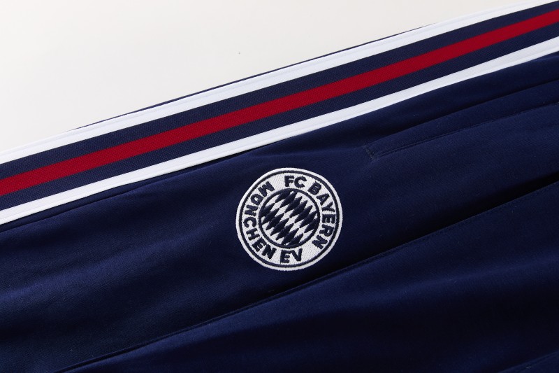 26/27 Bayern München Royal Blue Hoodie Full Zipper Jacket + Long Pants