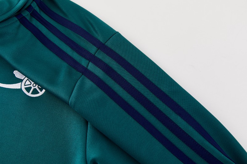 26/27 SSC Napoli Dark Green Full Zipper Jacket Tracksuit + Long Pants