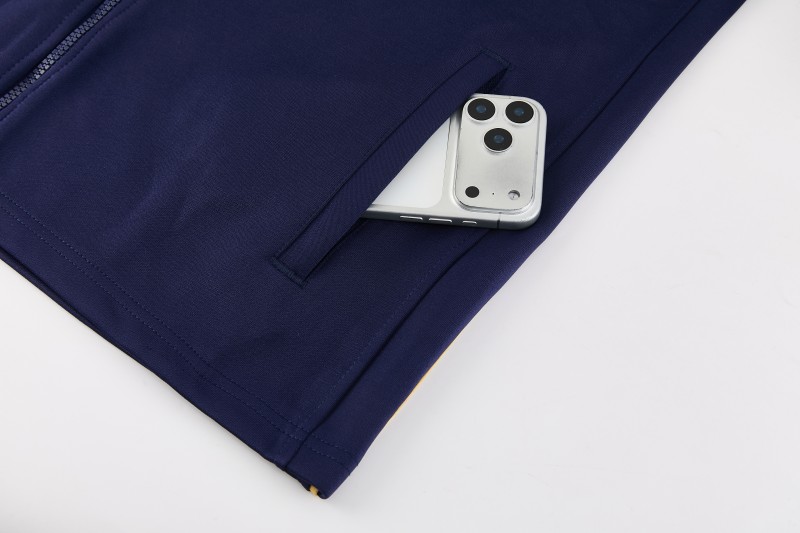 26/27  Barcelona Royal Blue Full Zipper Jacket Tracksuit + Long Pants