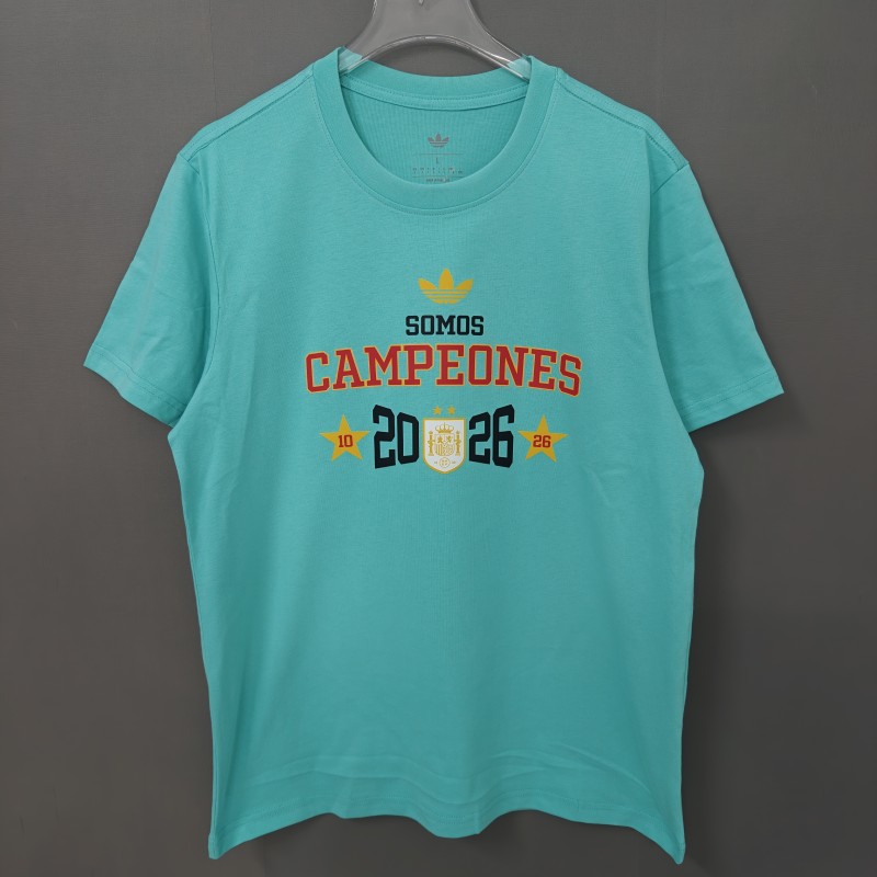26/27 Spain Black Champions T-Shirt