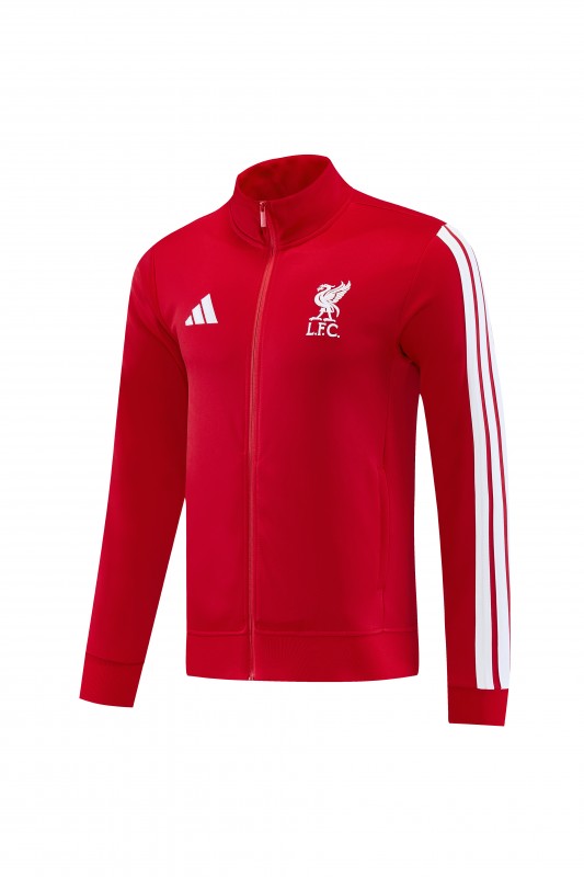 26/27 Liverpool  Red Full Zipper Jacket Tracksuit + Long Pants