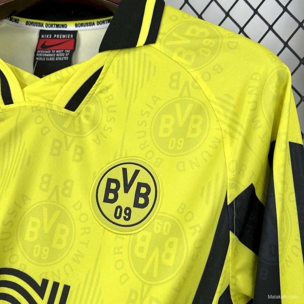1996/97 Retro Borussia Dortmund Home Long Sleeves Jersey