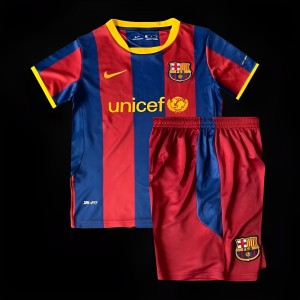 Retro Kids 10/11 Barcelona Home Jersey